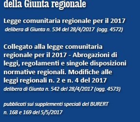 Legge comunitaria regionale per il 2017