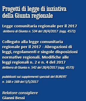 Legge comunitaria regionale per il 2017