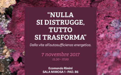 “Nulla si distrugge, tutto si trasforma” – Dalla vite all’autosufficienza energetica